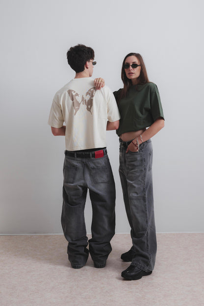 LIGHT SAND BUTTERFLY TEE