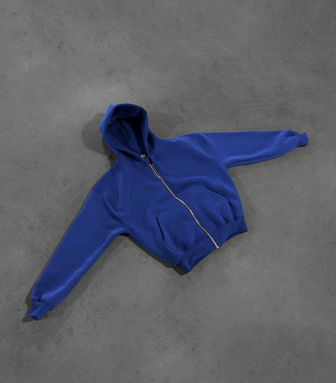 ROYAL BLUE ZIP HOODIE