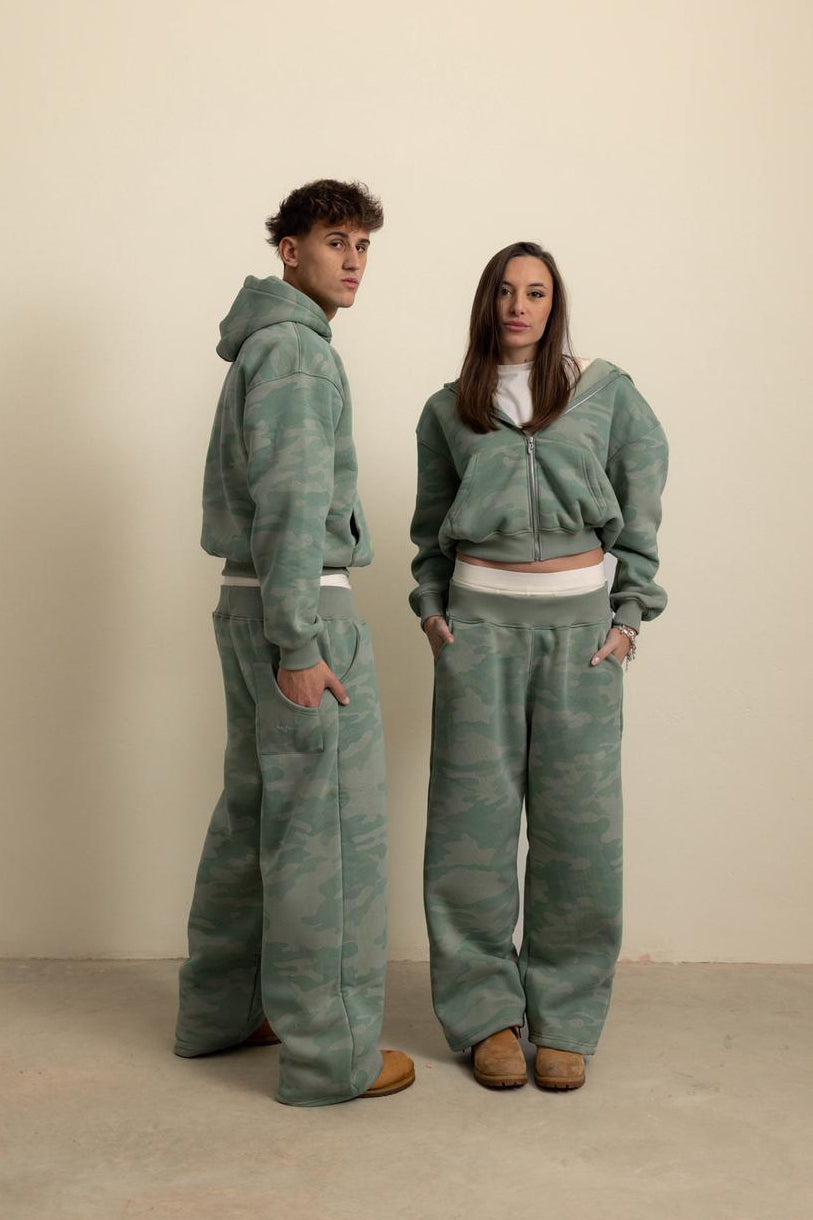 SAGE GREEN CAMO HOODIE