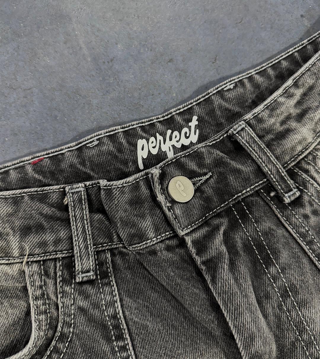 STORM GREY DOUBLE KNEE JEANS