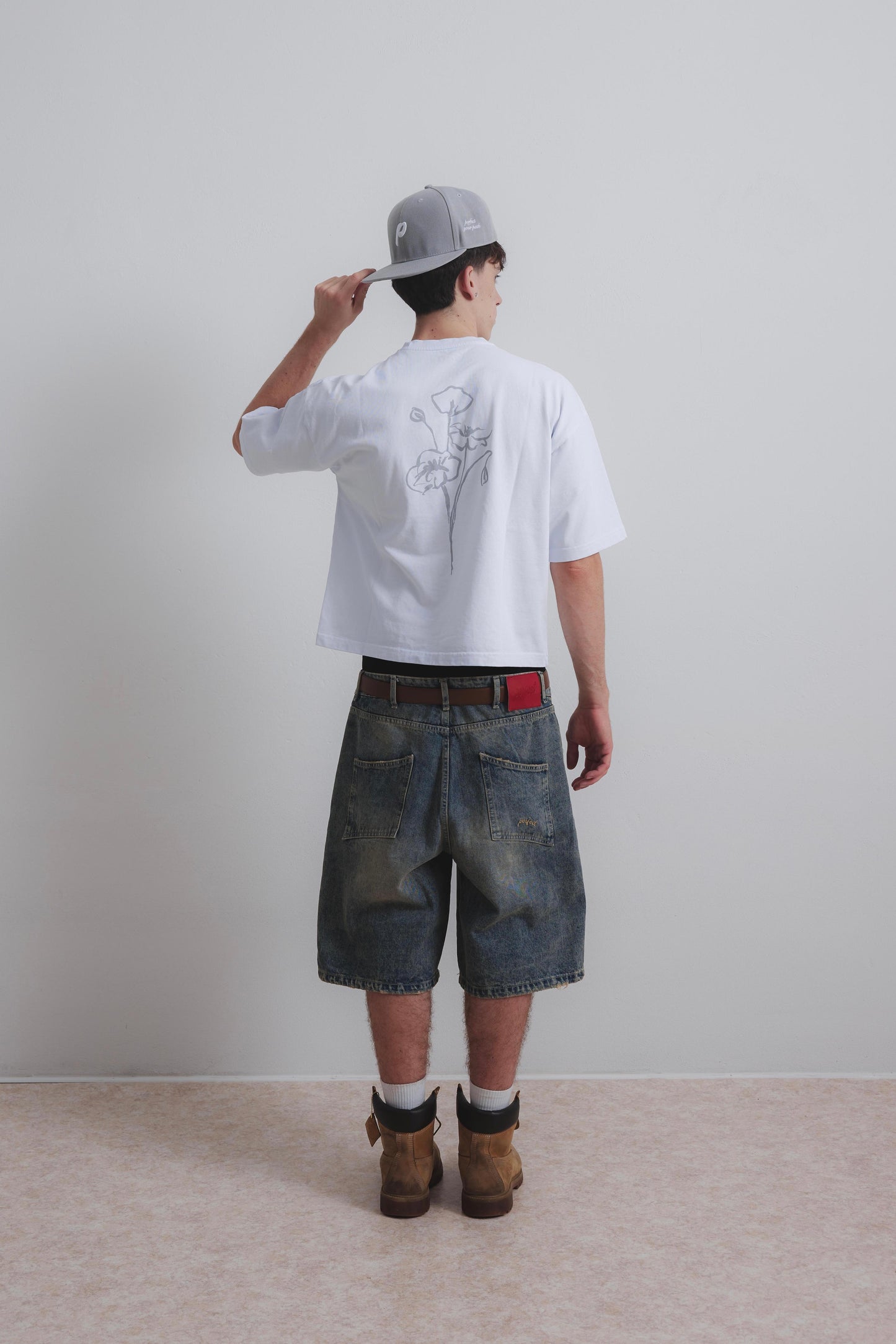 SANDY BLUE DOUBLE KNEE JORTS