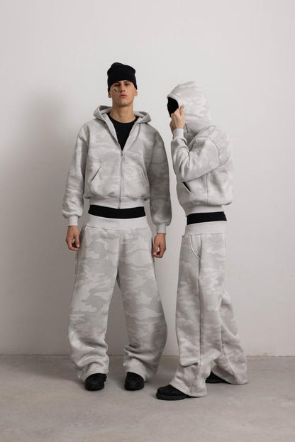 PEARL GREY CAMO HOODIE