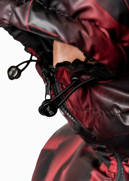 DOUBLE-SIDED PUFFER BLACK/RED